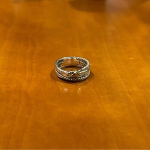 David Yurman X Crossover Band Ring, size 6
